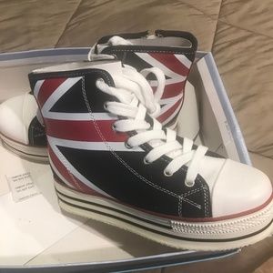 Tennis Shoes - UK Flag